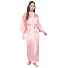 Pink  Satin Long Robe for Women