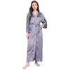 Purple Satin Long Robe for Women