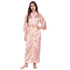 Light Pink  Satin Long Robe for Women