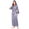 Purple Satin Long Robe for Women