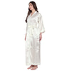 White Satin Long Robe for Women