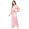 Pink  Satin Long Robe for Women