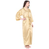 Golden Satin Long Robe for Women