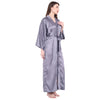 Purple Satin Long Robe for Women