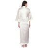 White Satin Long Robe for Women