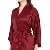 Maroon Satin Long Robe