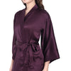 Purple Satin Long Robe for Women