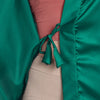 Green Satin Long Robe for Women