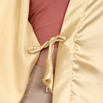 Golden Satin Long Robe for Women