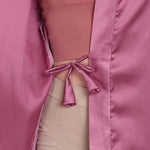 Pink Satin Long Robe for Women