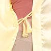 Yellow Satin Long Robe for Women| Comfy Mommy