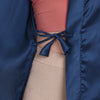 Navy Satin Long Robe