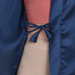 Navy Satin Long Robe