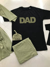 Olive Green Matching Maternity Family Outfit Set – Robe, Swaddle, Hat, Dad Tee & Big Sibling Shirt