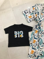 Dino-Themed Matching Maternity Family Outfit Set – Robe, Swaddle, Hat, Dad Tee & Big Sibling Shirt