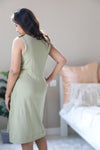 Olive Nursing Nightgown with matching Pregnancy and Postpartum robe.