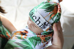 Jungle Safari Robe swaddle personalized hat with matching dad shirt