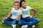 Big Tropical Maternity robe and swaddle set boy. Mommy and me robe and swaddle set boy. In organic stretch cotton. Matching t-shirts available. - comfymommyshop.in