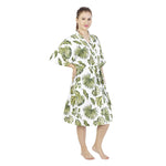Comfy Mommy Big Palm Organic Stretch Cotton Maternity Robe | Maternity Gowns - comfymommyshop.in