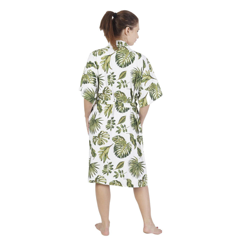Comfy Mommy Big Palm Organic Stretch Cotton Maternity Robe | Maternity Gowns - comfymommyshop.in