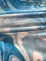 Blue Marble Maternity robe and swaddle set boy. Mommy and me robe and swaddle set boy. In organic stretch cotton. Matching t-shirts available. - comfymommyshop.in