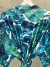 Big Tropical Maternity robe and swaddle set boy. Mommy and me robe and swaddle set boy. In organic stretch cotton. Matching t-shirts available. - comfymommyshop.in