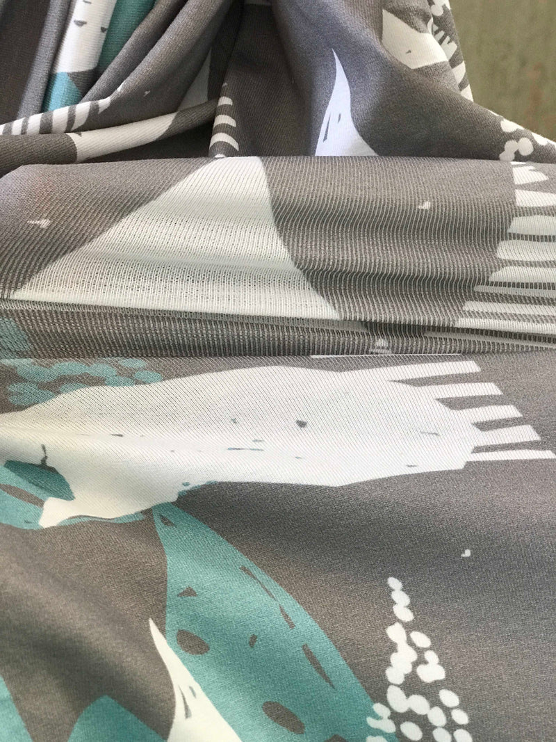 mountain polar bear Maternity robe and swaddle set boy. Mommy and me robe and swaddle set boy. In organic stretch cotton. Hos Matching t-shirts available. - comfymommyshop.in