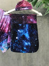 Galaxy Maternity robe and swaddle set boy. Mommy and me robe and swaddle set boy. In organic stretch cotton. Matching t-shirts available. - comfymommyshop.in