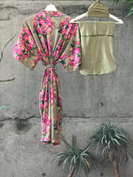 Maternity robe and swaddle set boy. Mommy and me robe and swaddle set boy. In organic stretch cotton. Hos Matching t-shirts available. - comfymommyshop.in