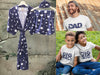 Maternity robe and swaddle set boy. Mommy and me robe and swaddle set boy. In organic stretch cotton. Sog Matching t-shirts available. - comfymommyshop.in