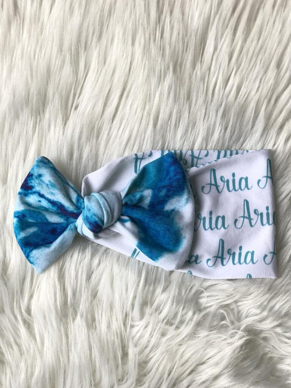 Bow headband. Personalized or non personalized. gift. Personalized gifts.